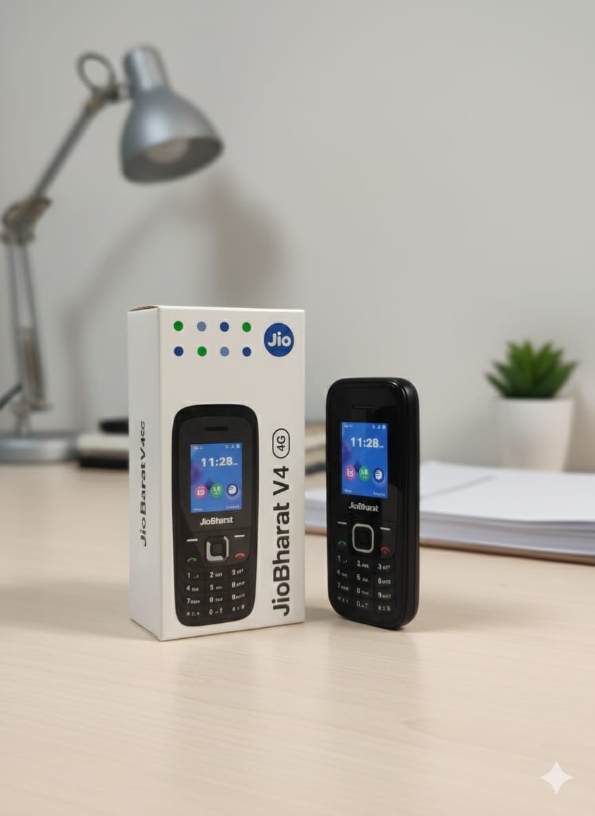 Jio Bharat V4 4G Feature Phone with Jio Apps