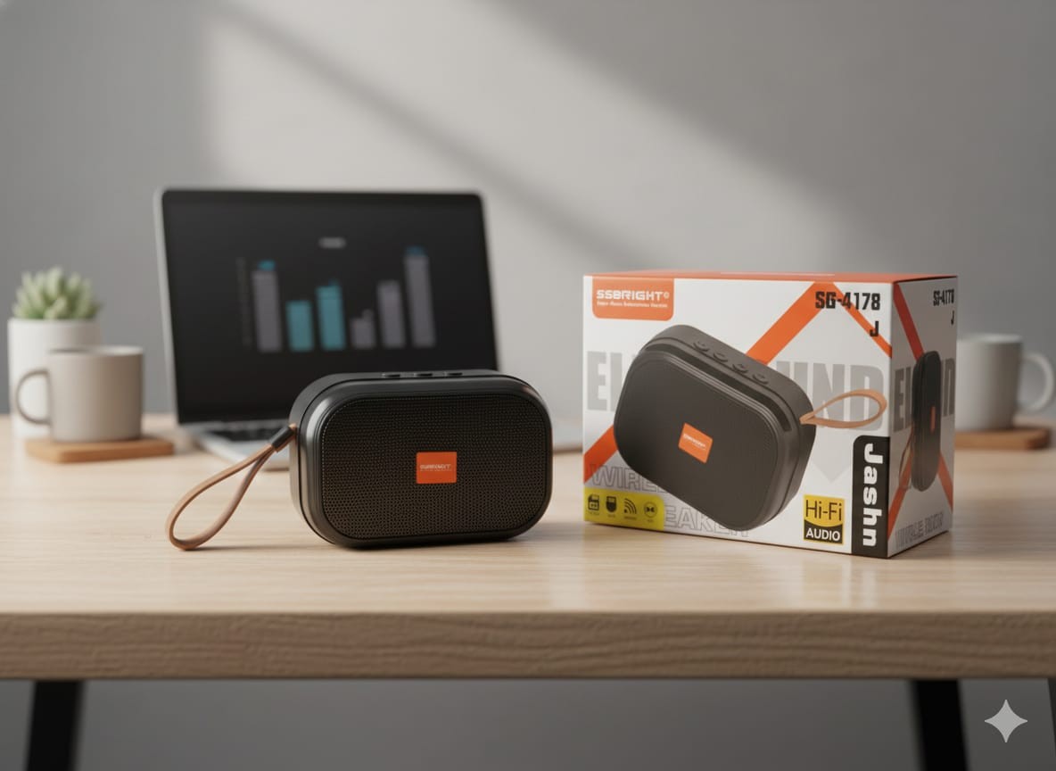 SSBRIGHT Portable Wireless Bluetooth Speaker with Hi-Fi Sound (SG-4178)