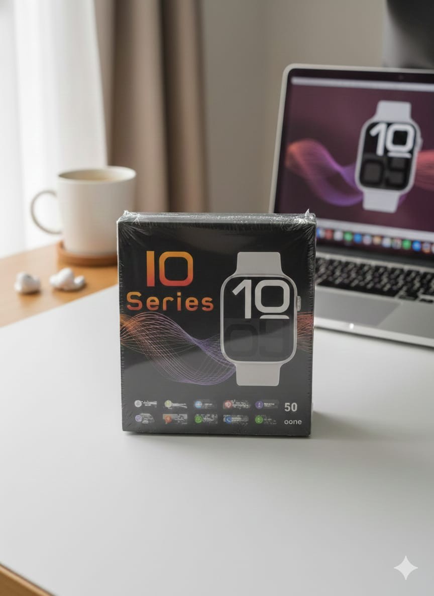 IO Series 10 Smart Watch with AMOLED Display & Health Monitoring
