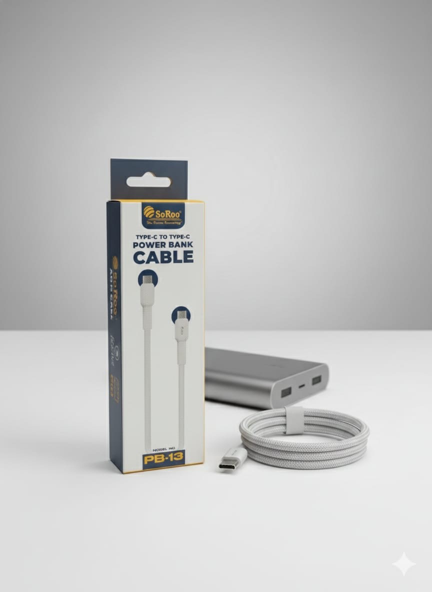 SoRoo PB-13 Type-C to Type-C Fast Charging Power Bank Cable